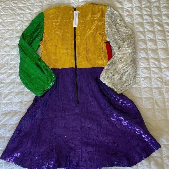 Alice + Olivia multi colored sequin mini dress - Picture 13 of 15